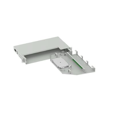 Suboptischer Verteilungsrahmen 12 Kerne 19 Zoll FC APC Typ Swing Patch Panel für Netzwerk FTTH