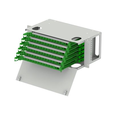 Kaltgewalztes Stahl 19 Zoll Patchpanel Innenbereich Glasfaserverteilung Rahmen ODF