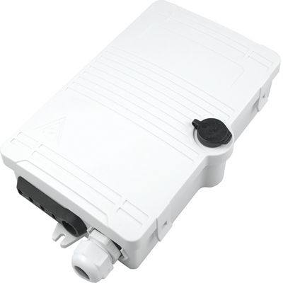 FTTH IP65 Außen 4 Kerne Glasfaser Endbox mit SC-Anschluss Wandmontage Grau