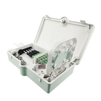 FTTH IP65 Außen 4 Kerne Glasfaser Endbox mit SC-Anschluss Wandmontage Grau