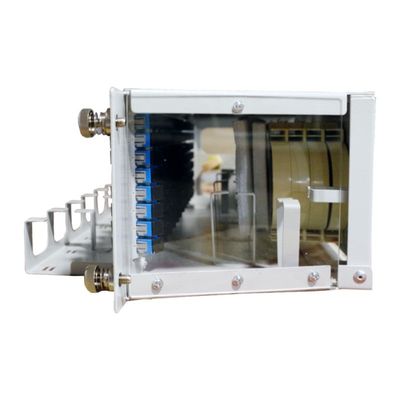5 Zeit Grau 96Kernen 19 Zoll Flip-down Glasfaser Patchpanel für optische Geräte