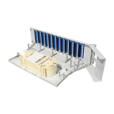 5 Zeit Grau 96Kernen 19 Zoll Flip-down Glasfaser Patchpanel für optische Geräte