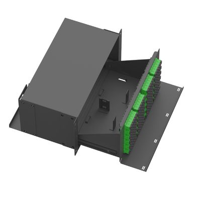 High Density Black Sub Optic Distribution Frame Faserpatch Panel mit 144 Kernen