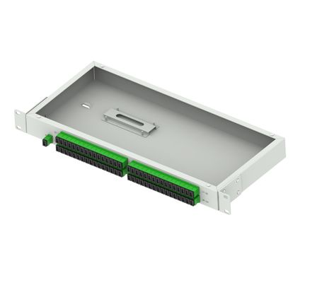 ODN-Netzwerk 19 Zoll APC-Typ Glasfasersplitter-Panel für 1U-Höhe-Datencenter FTTX