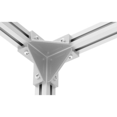 FTTH 19 Zoll Silber/Grau offenes Regal Aluminiumprofil Glasfaserverteilungsrahmen ODF