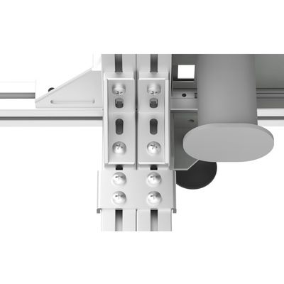FTTH 19 Zoll Silber/Grau offenes Regal Aluminiumprofil Glasfaserverteilungsrahmen ODF