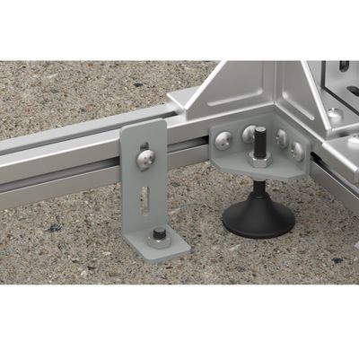 FTTH 19 Zoll Silber/Grau offenes Regal Aluminiumprofil Glasfaserverteilungsrahmen ODF