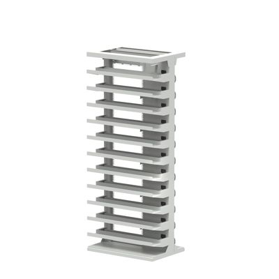 Dauerhafte Silberveredelung 47U ODF-Rack-Schrank für Indoor-Netzwerk FTTH FTTX-Tray geladen