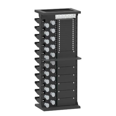 Dauerhafte Silberveredelung 47U ODF-Rack-Schrank für Indoor-Netzwerk FTTH FTTX-Tray geladen