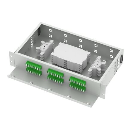 5 LC APC 48 Ports 19 Zoll Glasfaser Patch Panel für ODN Netzwerk FTTH Anwendungen