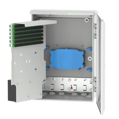 Grau 96 Kerne Außen FTTH SC Glasfaser Terminal Box Netzwerk Glasfaser Verteilungskisten