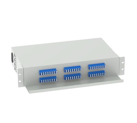 Suboptischer Verteilerrahmen 48 Ports 19 Zoll LC UPC Patch Panel für Netzwerk FTTH Best