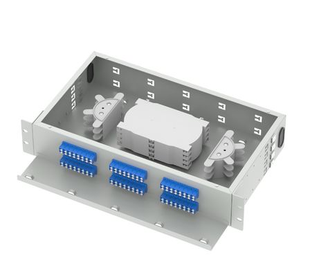 Suboptischer Verteilerrahmen 48 Ports 19 Zoll LC UPC Patch Panel für Netzwerk FTTH Best