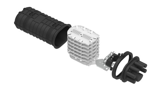 3- Schwarze 288 Kerne Glasfaser Splice Schließung Kabel Joint Box für Netzwerk FTTH-Netzwerke