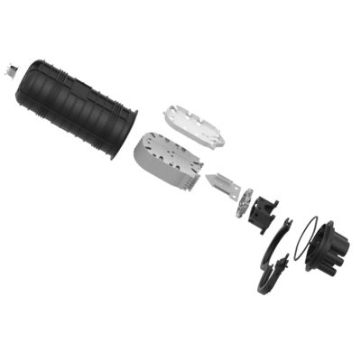 3- Schwarze 288 Kerne Glasfaser Splice Schließung Kabel Joint Box für Netzwerk FTTH-Netzwerke