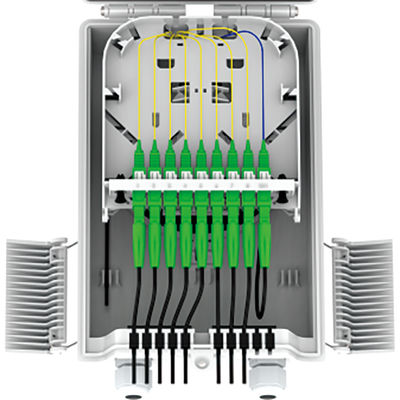 -Made FTTH IP68 8 Kerne Glasfaserverteilfach mit SC-Anschluss 274x175x86