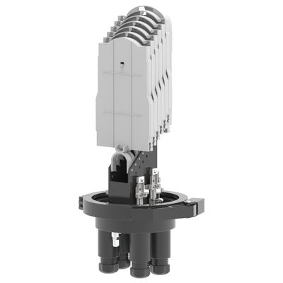 Schwarze 192-Kerne Glasfaser Splice Schließung Kabel Joint Gehäuse für Netzwerk FTTH-Projekte
