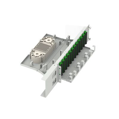 Datenzentrum 96 Kerne SC APC Typ 19 Zoll Glasfaser Patchpanel mit 5 und Swing Design