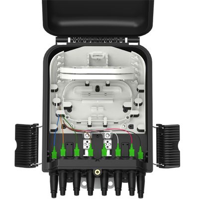 8-Port Glasfaserverteilfach Wand/Säule Montierbar für Netzwerk FTTX IP65 Außen