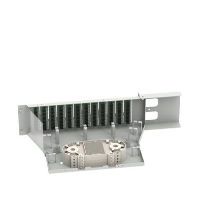 Datenzentrum 96 Kerne SC APC Typ 19 Zoll Glasfaser Patchpanel mit 5 und Swing Design