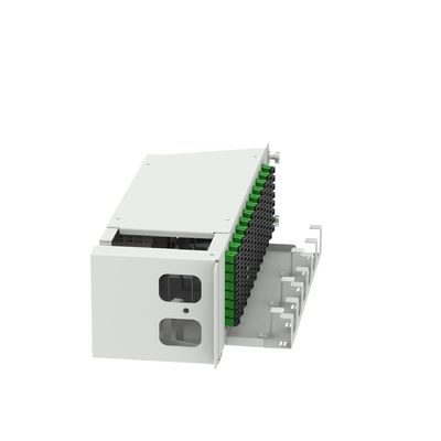 Datenzentrum 96 Kerne SC APC Typ 19 Zoll Glasfaser Patchpanel mit 5 und Swing Design