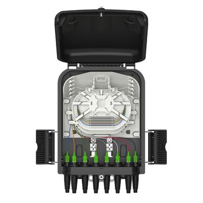 8-Port Glasfaserverteilfach Wand/Säule Montierbar für Netzwerk FTTX IP65 Außen