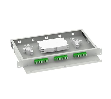 19 Zoll Suboptischer Verteilerrahmen LC APC 24 Ports Patch Panel für FTTX Netzwerk verwendet