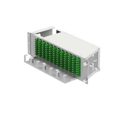 19 Zoll Glasfaserausrüstung LC APC Typ 96 Kerne Swing Optical Patchpanel mit 5 Zeit