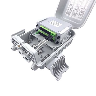 16 Port FTTH Glasfaser-Terminalbox IP65 Wandstange Montage Außenkästen für FTTx