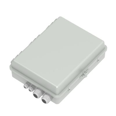Graue 4 Port Glasfaserverteilfach IP65 Wasserdicht für den Außenbereich im Netzwerkmodell