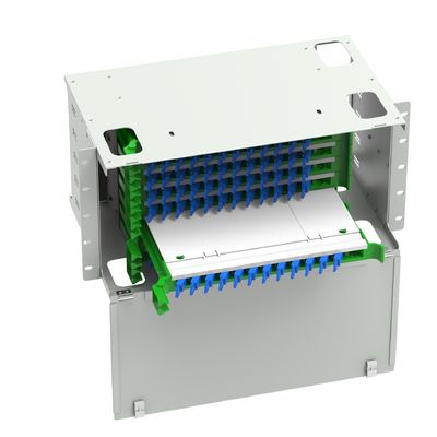 Glasfaserausrüstung für FTTX und Rechenzentrum E2K Typ 96 Ports Patchpanel im besten Fall