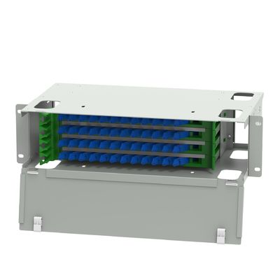 E2000 Typ 48 PortS Glasfaser-Patch-Panel für den WHTIE-Suboptischen Verteilerrahmen