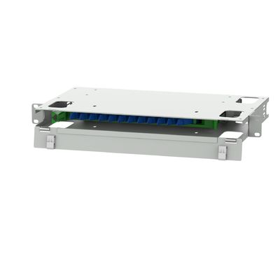 12 Port E2K-Typ Glasfaser-Patch-Panel mit 5 und weißer Farbe