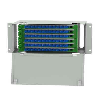 Glasfaserausrüstung E2K Typ 72 Port Glasfaserverteilung Patchpanel 5 Rechenzentrum