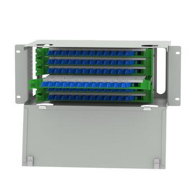 Glasfaserausrüstung E2K Typ 72 Port Glasfaserverteilung Patchpanel 5 Rechenzentrum