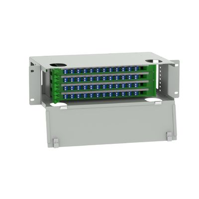 Suboptischer Verteilerrahmen LC Typ 48 Ports Glasfaserpatchpanel für Rechenzentrum