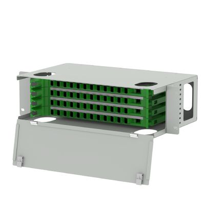 SC UPC-Anschluss 48-Ports-Faserdistributions-Patch-Panel für Indoor-ODF-Netzwerke FTTH