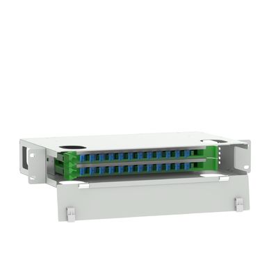 24 Patchpanel für die Verteilung von Glasfaseranschlüssen für das FTTX-Netzwerkmanagement in Rechenzentren
