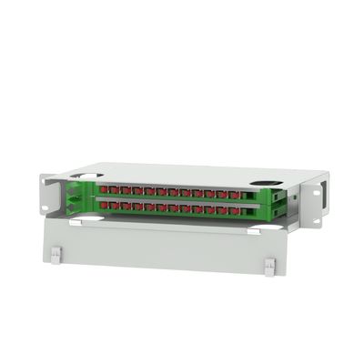 Datencenter 24 Port FC Typ Glasfaserverteilung Patchpanel Glasfaserausrüstung FTTX
