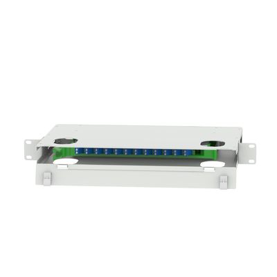 Erschwingliche GRAY LC Typ 12 Ports Glasfaserverteilung Patchpanel für Rechenzentrum