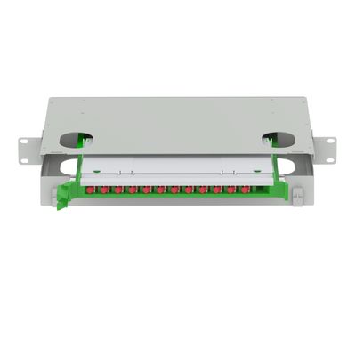 FTTX Datenzentrum FC Typ 12 Port Glasfaserverteilung Patchpanel für Leistung