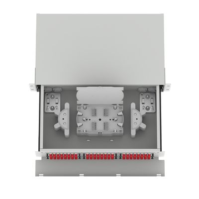 Datenzentrum Glasfaserverteilung Patchpanel 48 Ports Ausrüstung mit 5 Perioden