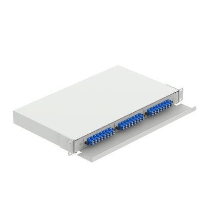 5 LC-Typ 1U 48-Hafen-Optikfaserverteilpatchpanel für FTTX-LC-Anschlusstyp