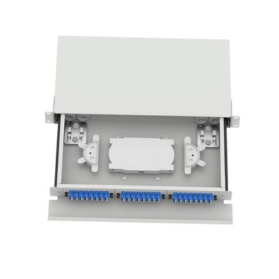 5 LC-Typ 1U 48-Hafen-Optikfaserverteilpatchpanel für FTTX-LC-Anschlusstyp