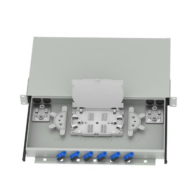 FTTX Weiß SC-Typ Glasfaserverteilpatchpanel für optimale Netzwerkleistung