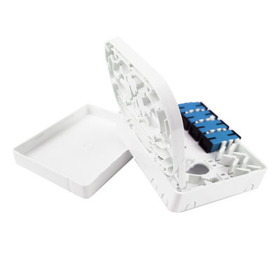 FTTH-Netzwerk Innenraum 4 Kerne SC UPC Kunststofffaseroptische Gesichtsplatte Steckdosenplatte in Grau