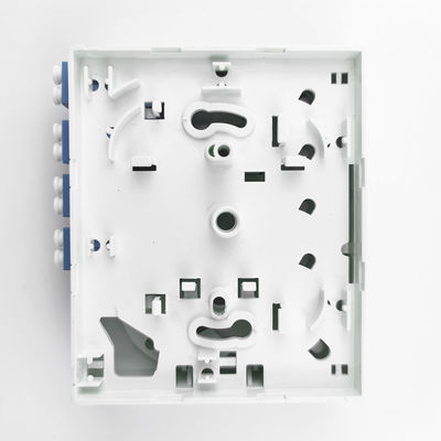 -Gemachte Grau/Weiß 4 Kerne LC UPC Plastikfaseroptische Gesichtsplatte Steckdosen-Panel für Innenräume