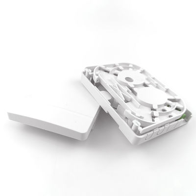 FTTH-Netzwerk Innenwandmontierte FC APC Kunststofffaseroptische Gesichtsplatte Steckdosenplatte 2 Kerne