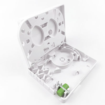 FTTH-Netzwerk Innenwandmontierte FC APC Kunststofffaseroptische Gesichtsplatte Steckdosenplatte 2 Kerne