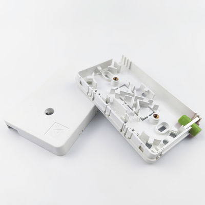 Wandmontierte 2-Kerne FC APC Plastikfaseroptische Gesichtsplatte Steckdose für Innenräume